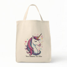 Saca de mão de unicórnio personalizável com cores