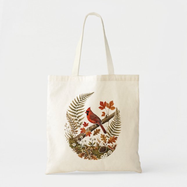 Bolsa Tote Saca de mão do Cardinal Outonal (Frente)
