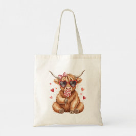 Bolsa Tote Saca de mão do Dia dos Namorados com Vaca das Terr