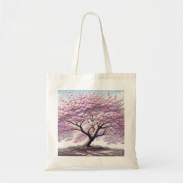 Bolsa Tote Saca de mão Elegante com Flor de Cerejeira