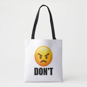 Bolsa Tote Saca de mão Emoji Bravo NÃO