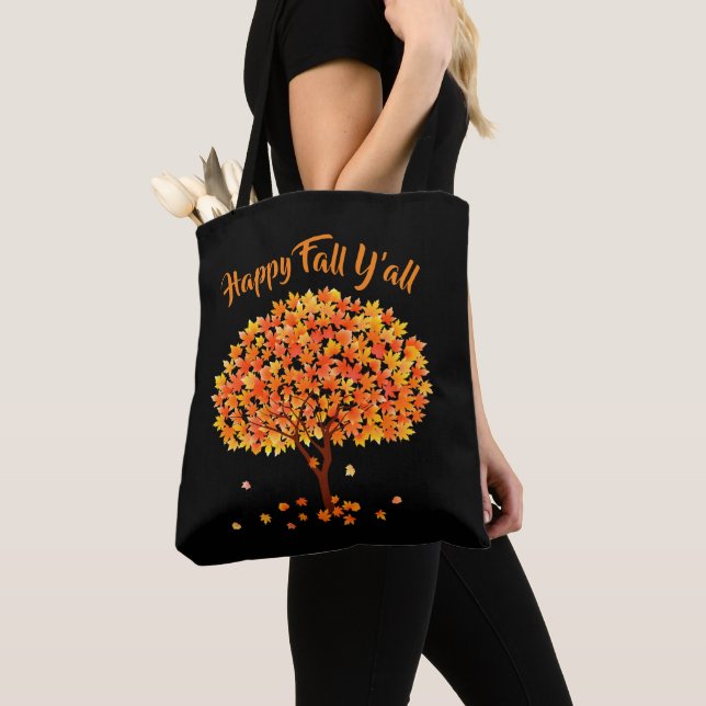 Bolsa Tote Saca de mão Feliz Outono para Todos / Temporada de (Close Up)