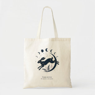 Bolsa Tote Saca de mão Leaping Hare Moon Phase Star Chart