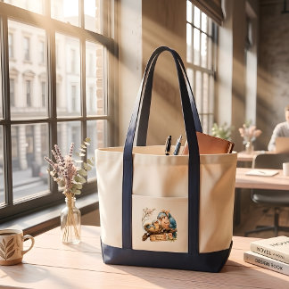 Bolsa Tote Saca de mão Mãe Passarinho Fofo Presente Aconchega