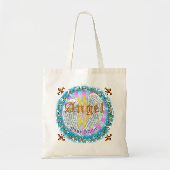 Bolsa Tote Saca de mão orçamento Asas de Anjo (Frente)