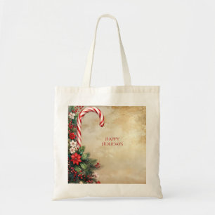 Bolsa Tote Saca de Natal de Cana-de-Açúcar Festa
