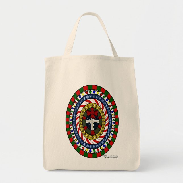 Bolsa Tote Saca de Natal Divertida (Frente)