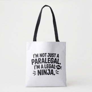 Bolsa Tote Saca de Paralegal Ninja Jurídico | Presente de Dir