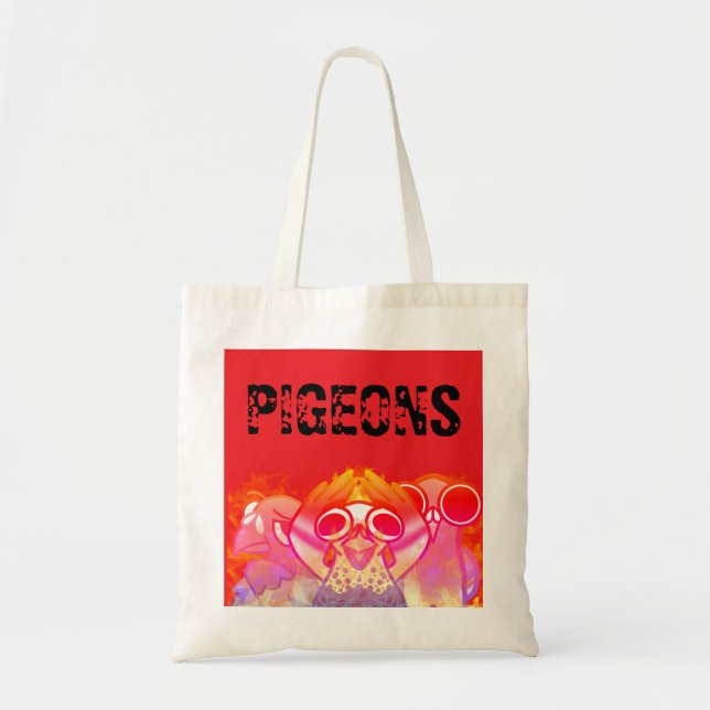 Bolsa Tote Saca de Pombo Caótico (Frente)