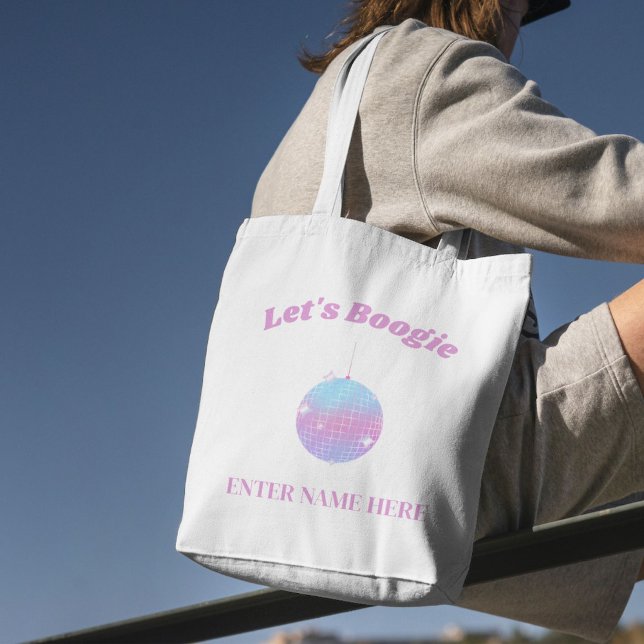 Bolsa Tote Saca de Tote para despedida de solteira disco pers (Criador carregado)