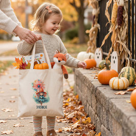 Bolsa Tote Saca de Trick or Treat de Bruxa Personalizada para