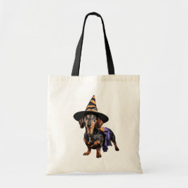 Bolsa Tote Saca de Trick-or-Treat Fofo do Dachshund