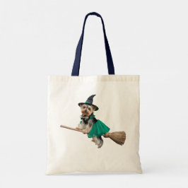 Bolsa Tote Saca de Trick-or-Treat Yorkie Fofo
