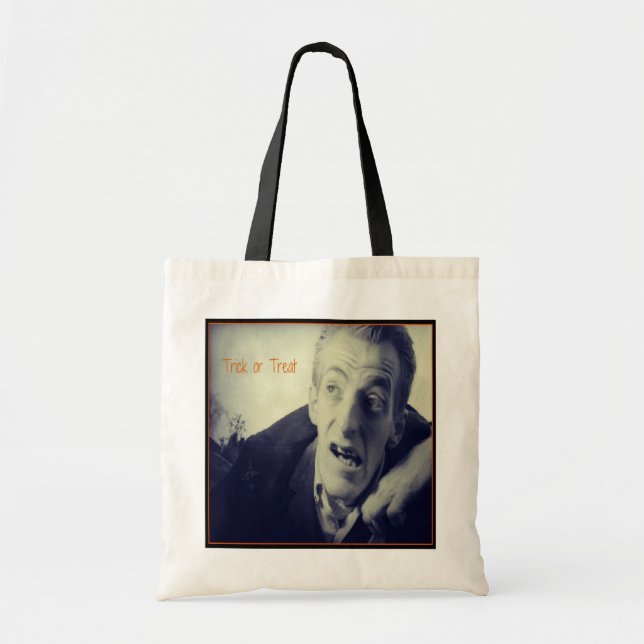Bolsa Tote Saca de Truque ou Tratamento de Zumbi (Frente)