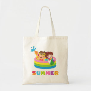 Bolsa Tote Saca de Verão para Crianças Divertidas na Piscina 