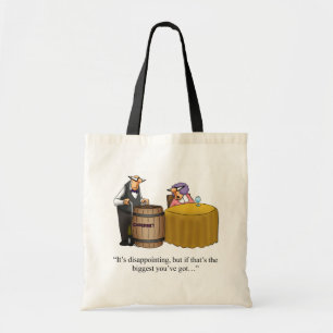 Bolsa Tote Saca de Vinho Engraçado Humor