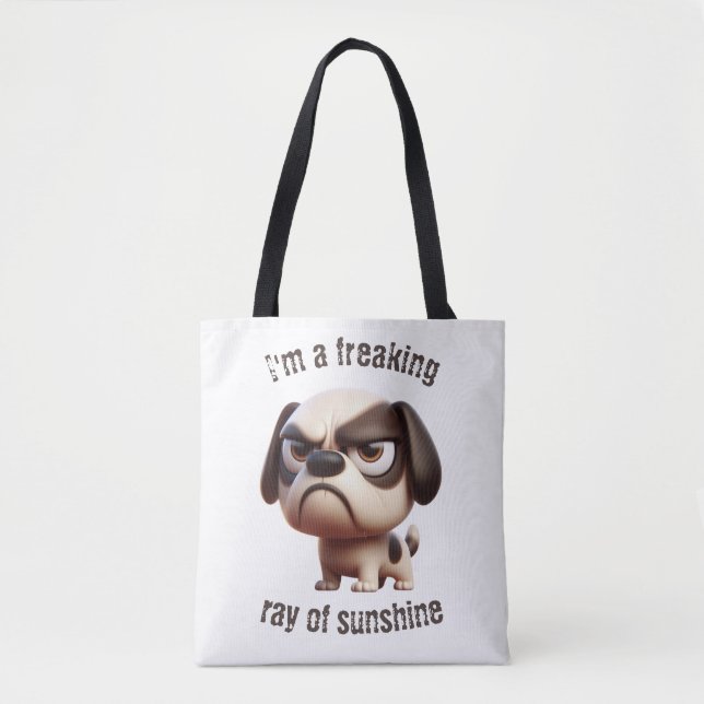 Bolsa Tote Saca Freaking Ray de Sol Cachorrinho (Frente)