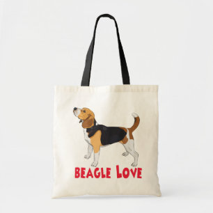 Bolsa Tote Saca Grande de Cachorro Beagle Fofo Amante de Cach