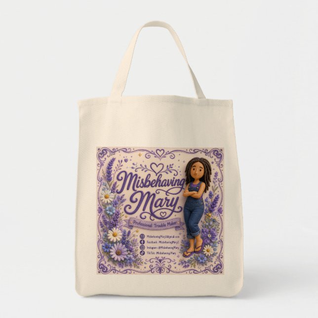 Bolsa Tote Saca Misbehaving Mary (Frente)
