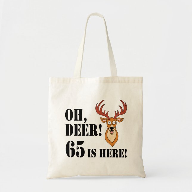 Bolsa Tote Saca Oh Deer 65 Anos de Aniversário (Frente)