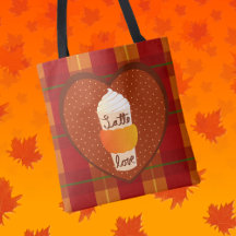 Saca Plaid de Outono com Café de Abóbora
