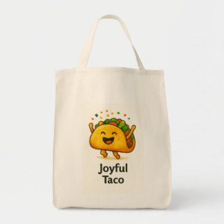 Bolsa Tote Saca Reutilizável Taco Durável Compras Comida Dive