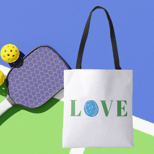 Bolsa Tote Saca-Rolhas Azul Esportivo Amor de Pickleball Bran