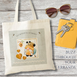 Bolsa Tote Saca Tote Amarela Caprichosa Abelha Mel Gnome Merc