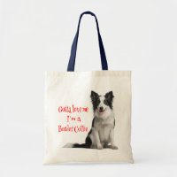 Saca Tote Cachorro Border Collie Amor