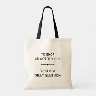Bolsa Tote Saca Tote de Pergunta Boba Comprar ou Não Comprar
