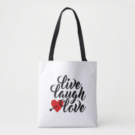 Bolsa Tote Saca Viva Riso Amor São Valentim Caligrafia | Bols