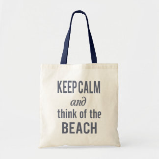 Bolsa Tote Saca Zazzle Keep Calm Praia