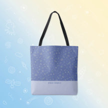 Saciola Espacial Azul Lavanda Nome Personalizado