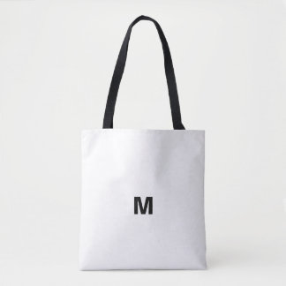 Bolsa Tote Saco alfabético com a letra M