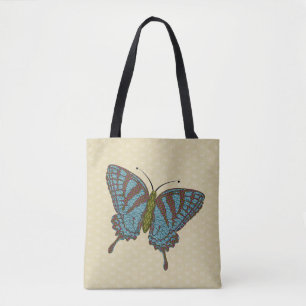 Bolsa Tote Saco All-Over-Impressão Japonês Swallowtail