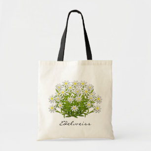 Bolsa Tote Saco alpino das flores de Edelweiss do suíço