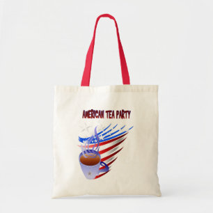 Bolsa Tote Saco americano do tea party
