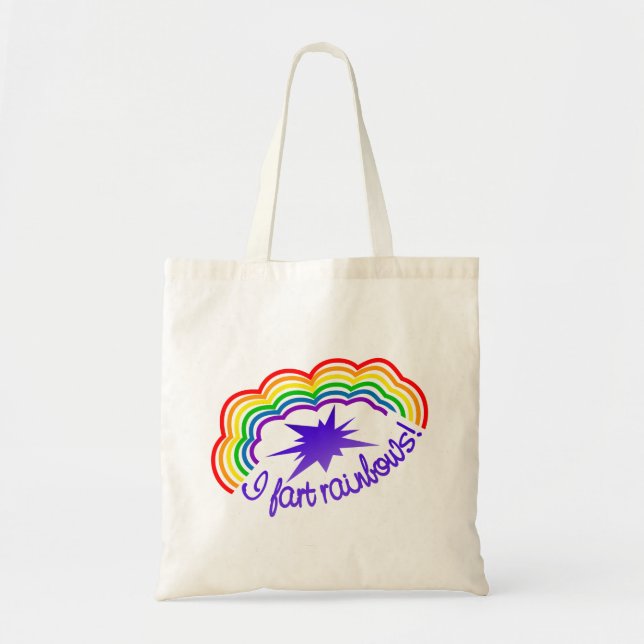 Bolsa Tote Saco Arco-Íris Fartas - escolha a cor do estilo (Frente)