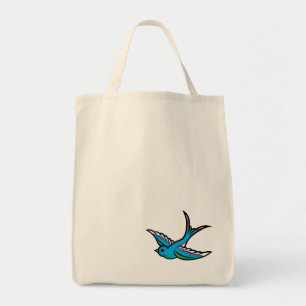 Bolsa Tote Saco azul da andorinha