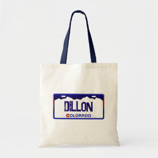Bolsa Tote Saco azul de matrícula do Dillon Colorado