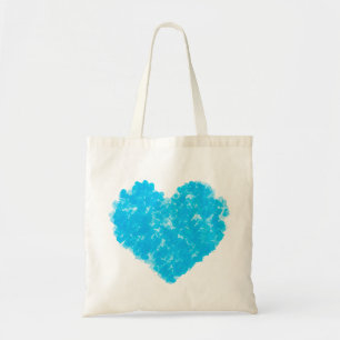 Bolsa Tote Saco azul dos corações