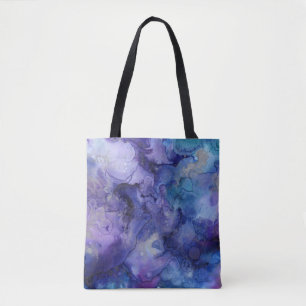 Bolsa Tote saco azul e roxo