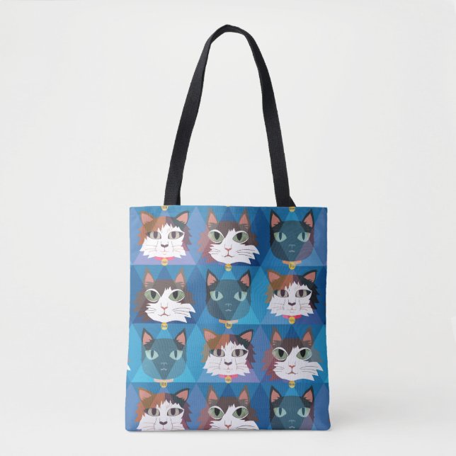 Bolsa Tote Saco bonito dos gatos (Frente)