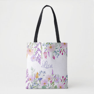 Bolsa Tote Saco Branca Personalizado - Mistura Floral