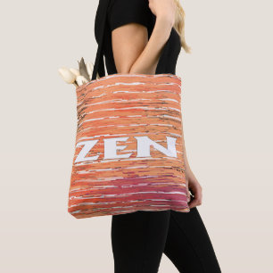 Bolsa Tote Saco branco de rosca branca Zen