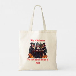 Bolsa Tote Saco branco de tote do Halloween 🧛 ‍ ♂️ 🤍