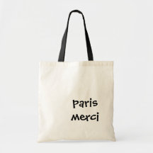 Saco Branco e Preto de Paris Merci