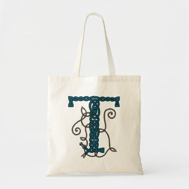 Bolsa Tote Saco celta da letra T (Frente)