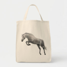 Bolsa Tote Saco cinzento de salto do cavalo