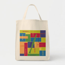 Bolsa Tote Saco Clarinete Colorblocks